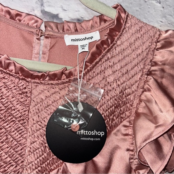 Mittoshop Satin Dress with Pockets - Picture 5 of 9